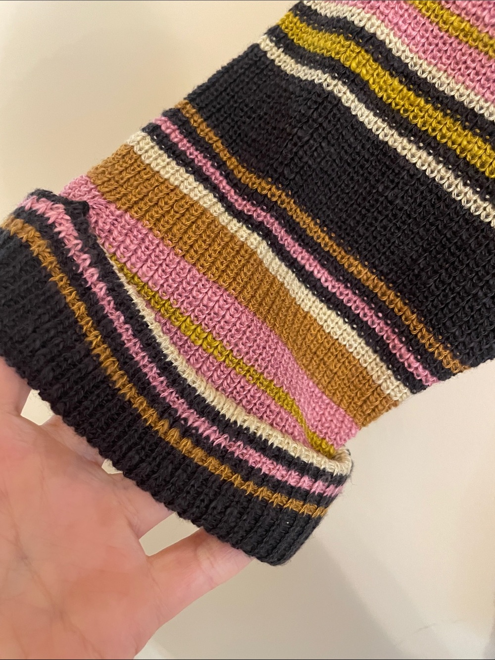 Natural Life Striped Cotton Knit Sweater Size S NWT Multicolor Pullover - Picture 4 of 9